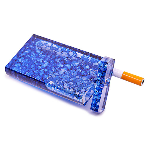 Handmade Acrylic Dugout w/ One Hitter - Splatters