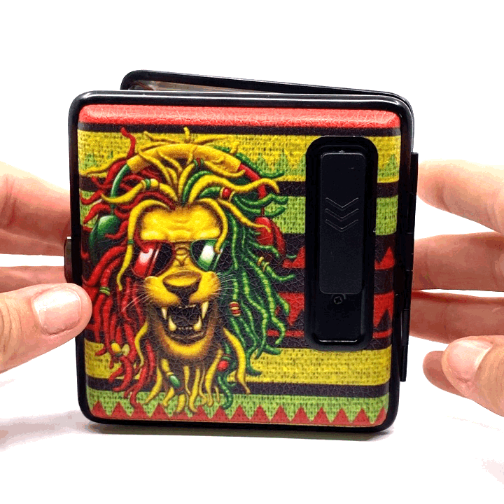 Cigarette Case with USB Coil Lighter - 6 Pieces Per Retail Ready Display 40307 SMOKEZILLA