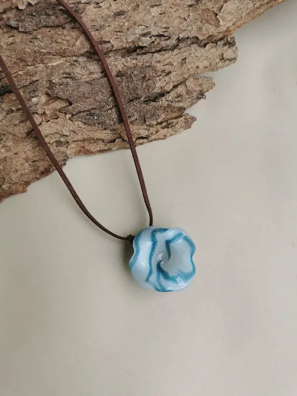 Hand Blown Glass Pendant - Style 13