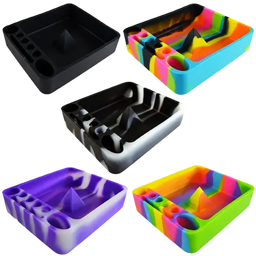 Silicone Ashtray with Assorted Colors - 8 Per Retail Ready Display 25918 SMOKEZILLA