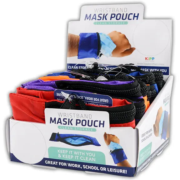 Wristband Mask Pouch - 12 Pieces Per Retail Ready Display 21964 KIPP BROTHERS
