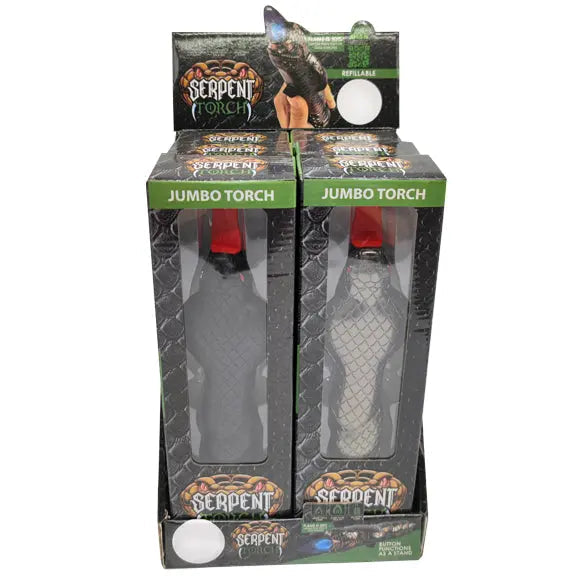Jumbo Serpent Torch Lighter - 6 Pieces Per Retail Ready Display 22173 SMOKEZILLA