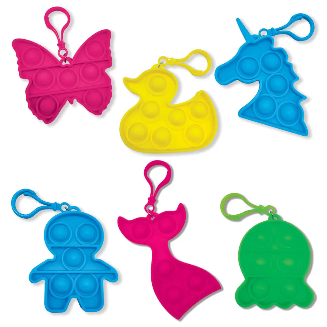 Fidget Pop Backpack Clip - 12 Pieces Per Retail Ready Display 22239 KIPP BROTHERS