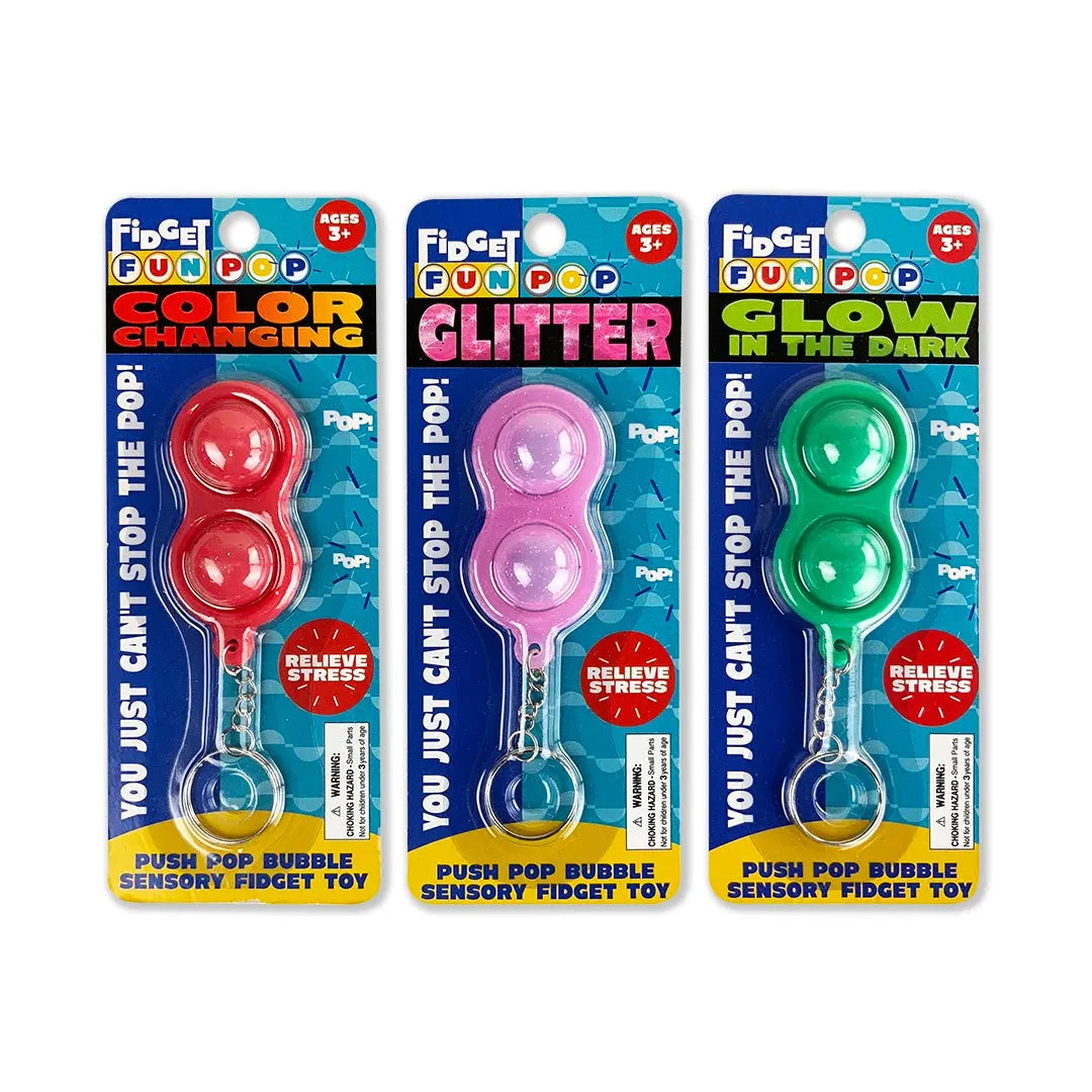 Flidget Pop Key Chain - 12 Pieces Per Display 22241 KIPP BROTHERS