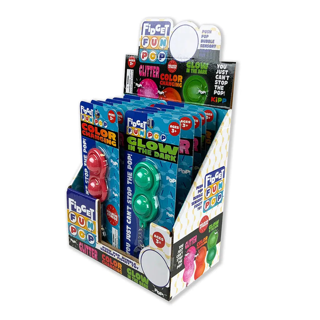 Flidget Pop Key Chain - 12 Pieces Per Display 22241 KIPP BROTHERS