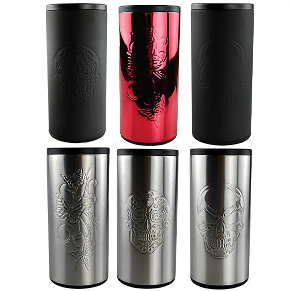 Metal Insulated Slim Can Cooler - 6 Pieces Per Retail Ready Display 22270 ROUGHNECK