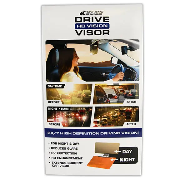 Driver Visor - 6 Pieces Per Retail Ready Display 22333 DRIVER'S EDGE