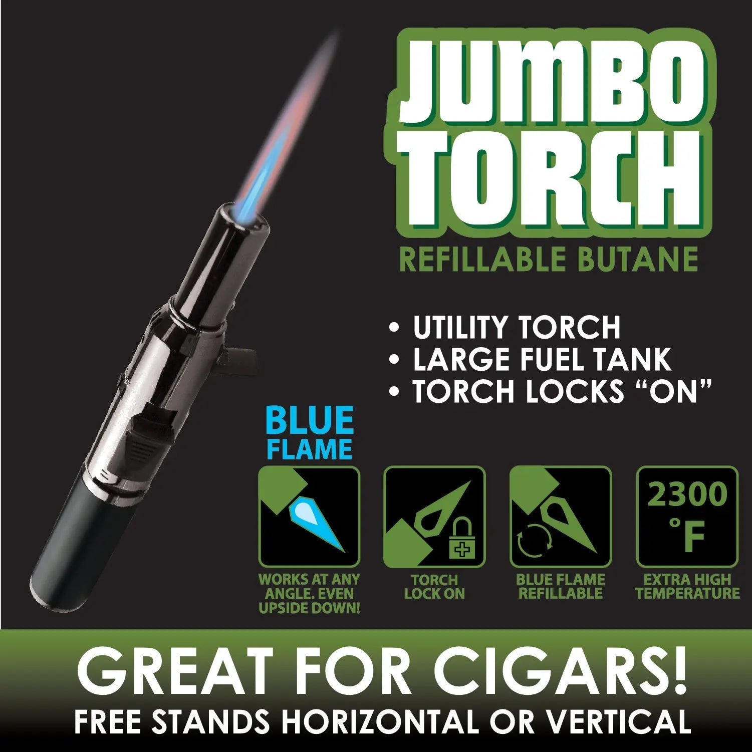 Jumbo Torch Stick Lighter - 6 Pieces Per Retail Ready Display 22382 SMOKEZILLA