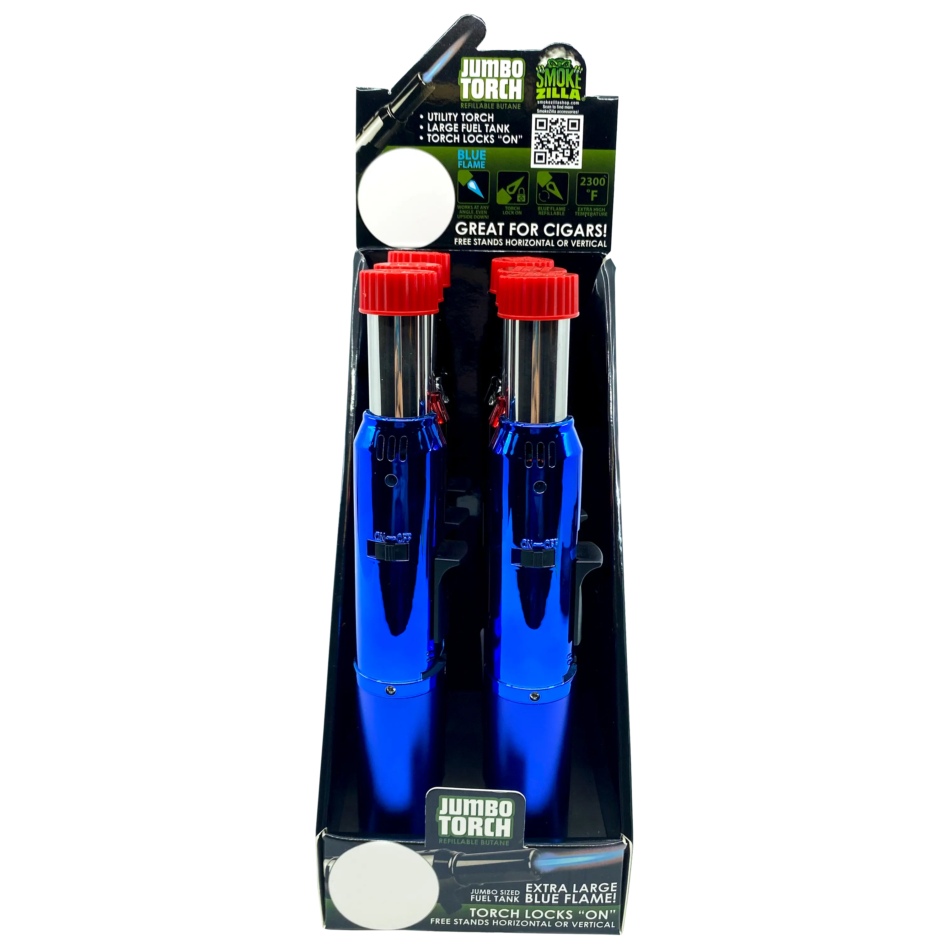 Jumbo Torch Stick Lighter - 6 Pieces Per Retail Ready Display 22382 SMOKEZILLA