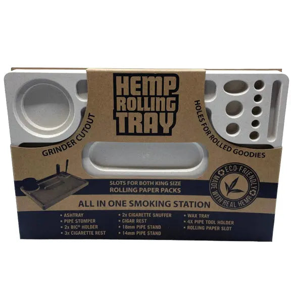 Hemp Made Extra Large Smoking Station Roll Tray - 6 Per Retail Ready Display 22427 SMOKEZILLA