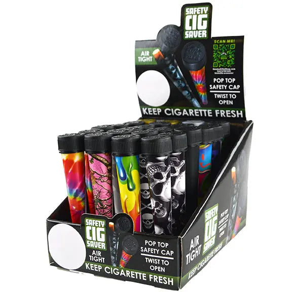 Metal Cigarette Saver Tube - 24 Pieces Per Retail Ready Display 22437 SMOKEZILLA