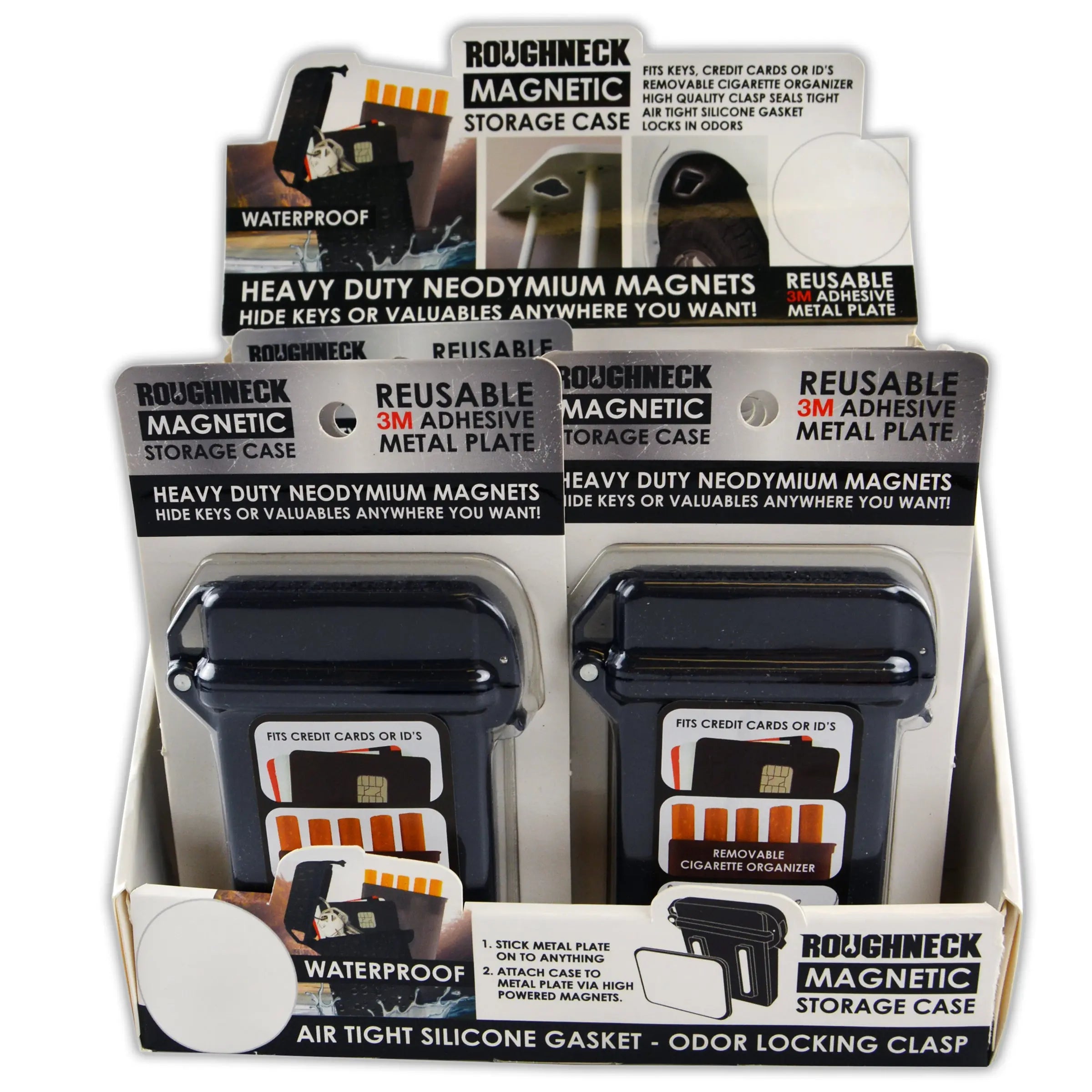 Magnetic Card Hide-A-Key Storage Case - 8 Pieces Per Retail Ready Display 22533 ROUGHNECK