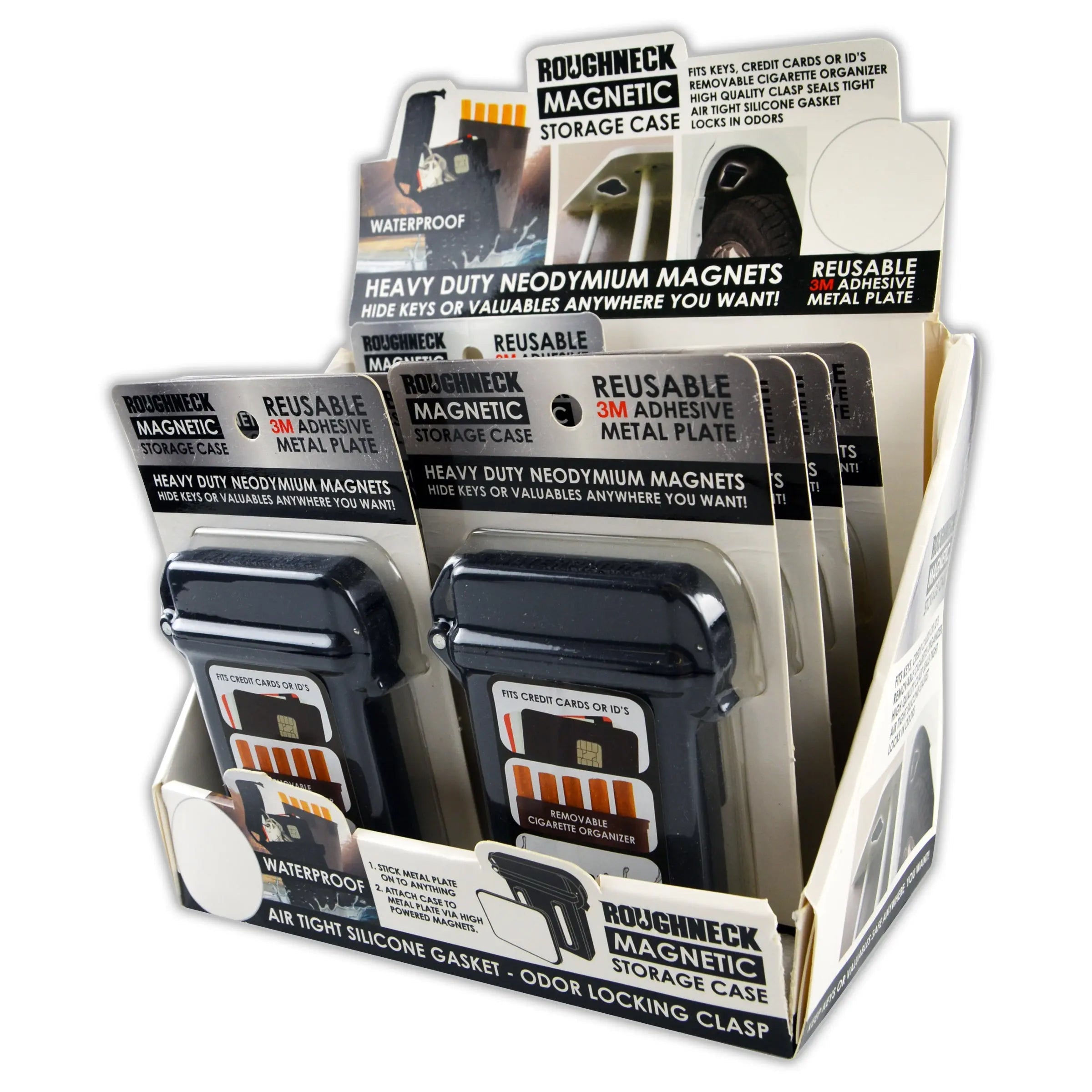 Magnetic Card Hide-A-Key Storage Case - 8 Pieces Per Retail Ready Display 22533 ROUGHNECK