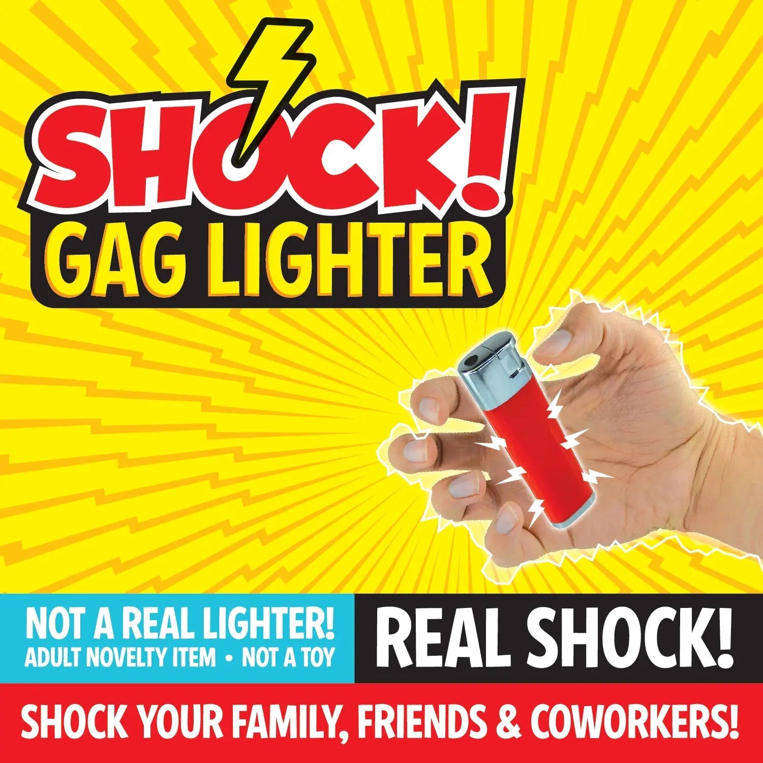 Gag Shock Lighter 6 Pieces Per Retail Ready Display 24644 NOVELTY INC