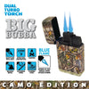 Camo Torch Tower – 3 Tier Metal Countertop Assortment - 39 Pieces Per Retail Ready Display 88671 TORCH BLUE