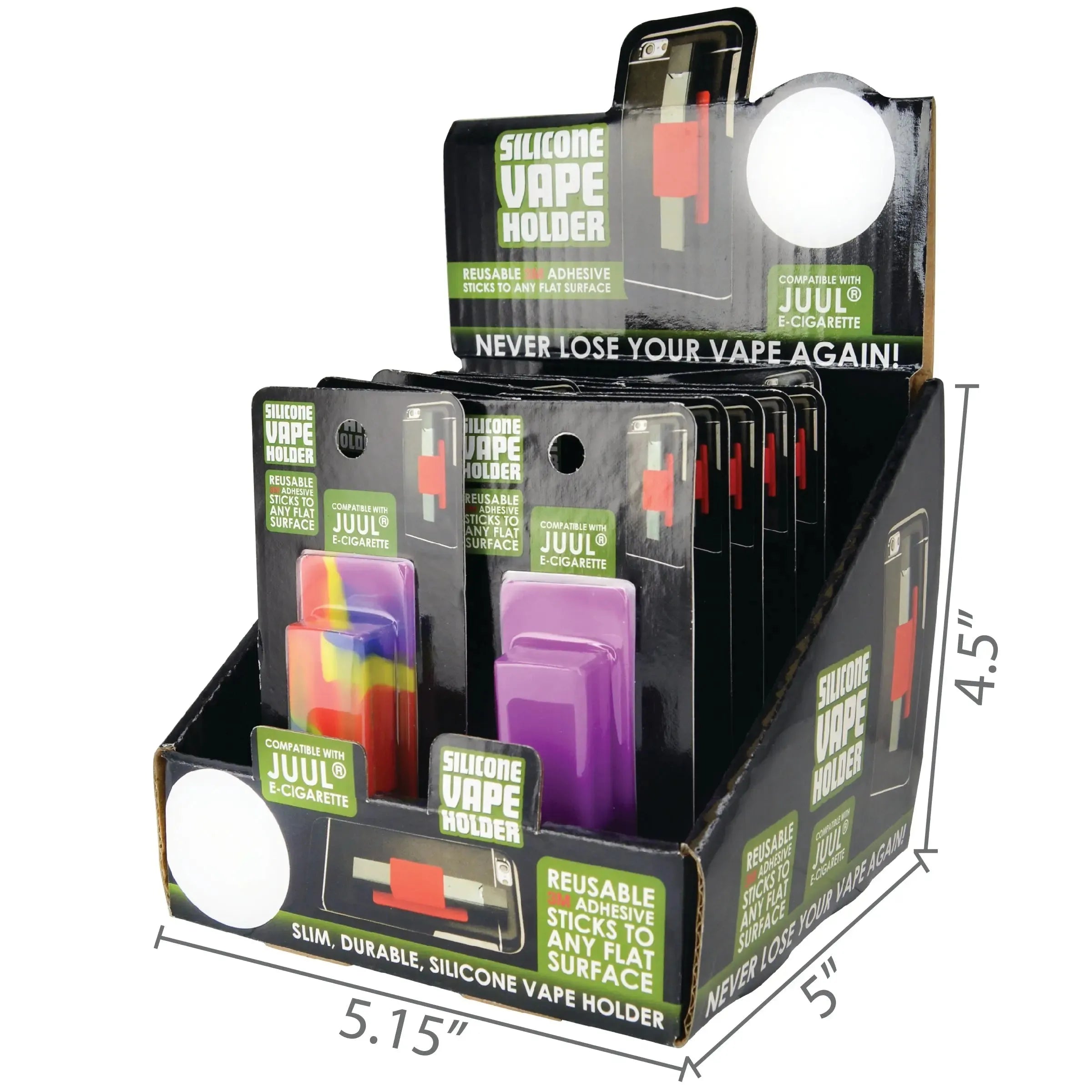 Silicone Vape Holder - 12 Pieces Per Retail Ready Display 24678 SMOKEZILLA