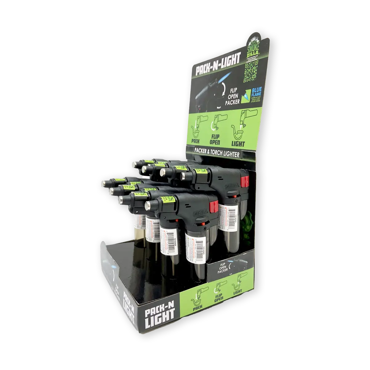 Pack and Light Torch Lighter - 12 Pieces Per Retail Ready Display 25120 SMOKEZILLA