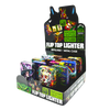 Metal Flip Top Lighter - 12 Pieces Per Retail Ready Display 25281 SMOKEZILLA