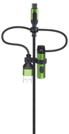Multi-Tool Charging Cable Coil Lighter Flashlight Dual USB-C Ports with USB to USB-C - 6 Pieces Per Retail Ready Display 25318 SMOKEZILLA