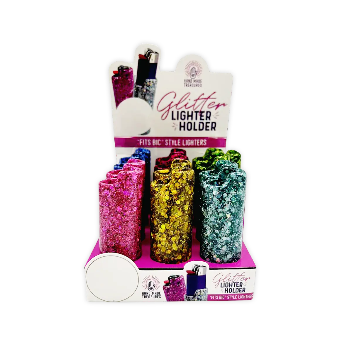 Glitter Lighter Case - 12 Pieces Per Retail Ready Display 25375 SMOKEZILLA