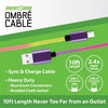 10FT Color Fade USB-A-to-USB-C Charging Cable - 6 Pieces Per Retail Ready Display 25484 GADGET GEAR