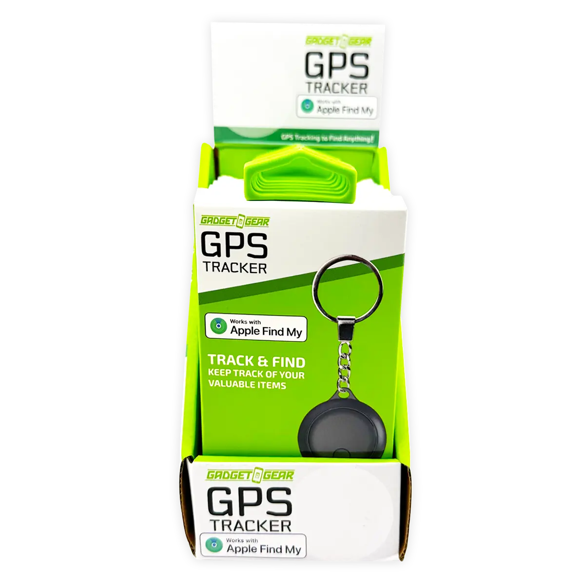 GPS Tracker Key Chain Apple Find My™ Compatible - 6 Pieces Per Retail Ready Display 25483 GADGET GEAR