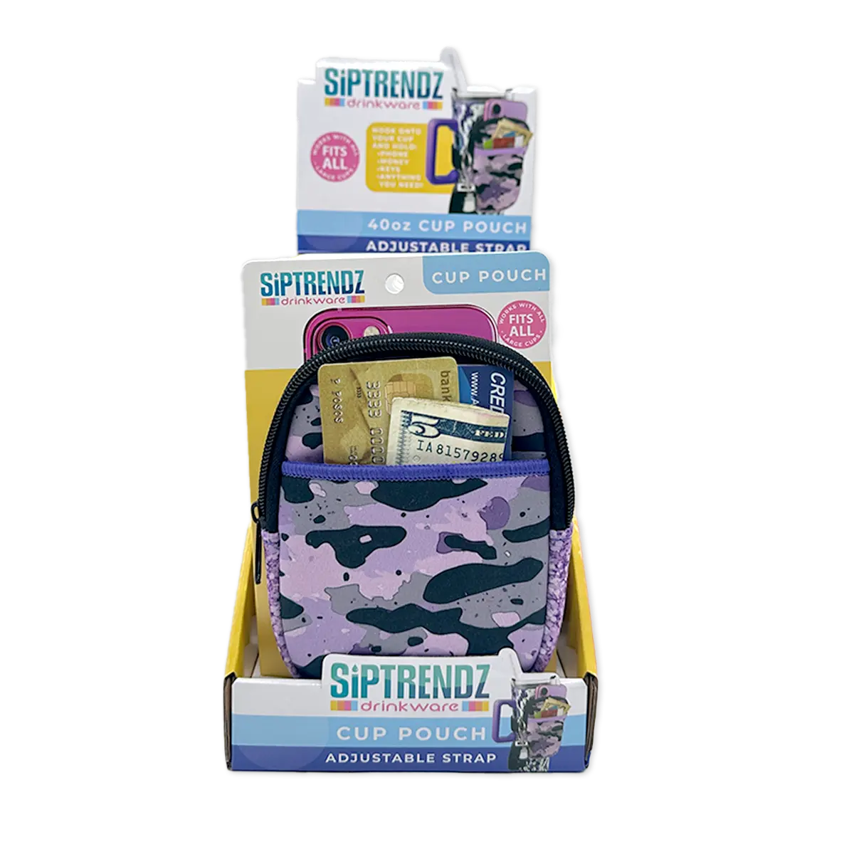 Neoprene Cup Pouch with Strap - 6 Pieces Per Retail Ready Display 25492 POLAR GEAR