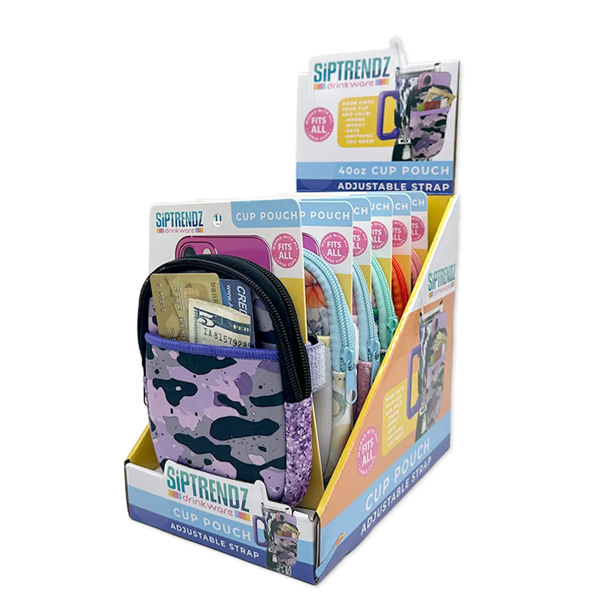 Neoprene Cup Pouch with Strap - 6 Pieces Per Retail Ready Display 25492 POLAR GEAR