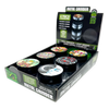 Metal 4 Piece Grinder with Printed Top - 6 Pieces Per Retail Ready Display 25551 SMOKEZILLA