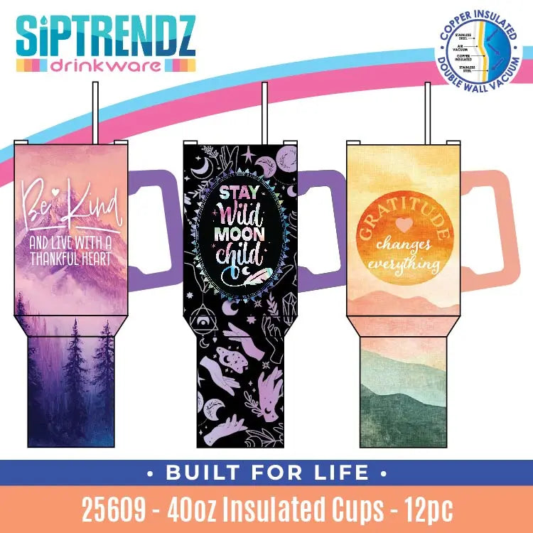 Insulated Drinkware Assortment Floor Display - 26 Pieces Per Retail Ready Display 88582 NOVELTY INC