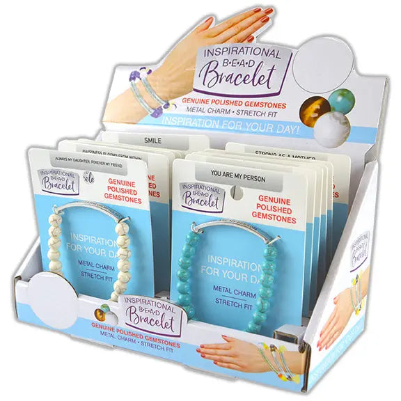 Inspirational Bead Bracelet - 12 Pieces Per Retail Ready Display 26813 KIPP BROTHERS