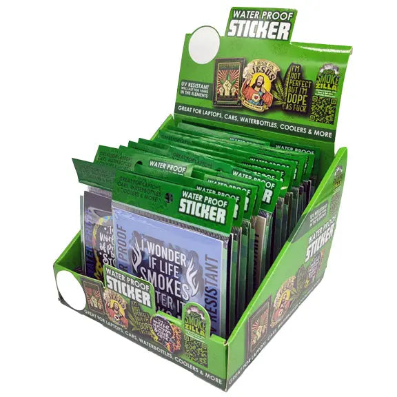 Waterproof Sticker 24 Pieces Per Retail Ready Display 30034 SPICY ZILLA