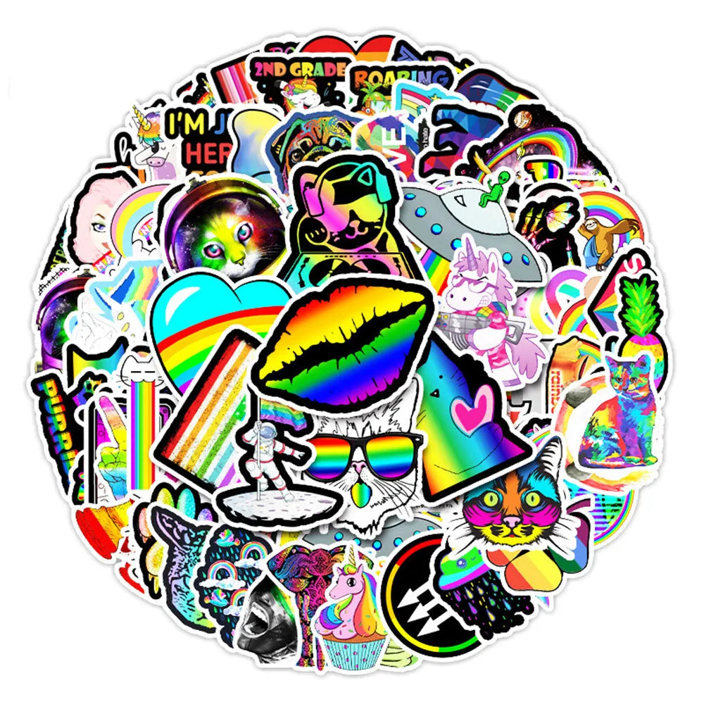  Rainbow Sticker (pack of 100)