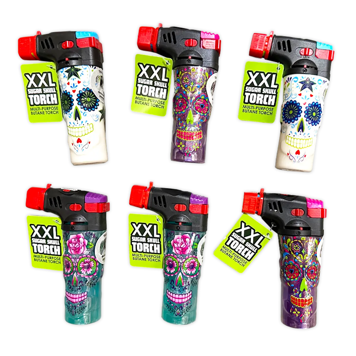 Molded Skull XXL Torch Lighter- 6 Pieces Per Retail Ready Display 40298 SMOKEZILLA