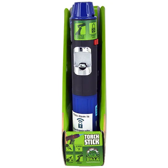 Torch Stick Lighter with Bottle Opener - 4 Pieces Per Retail Ready Display 40303B TORCH BLUE