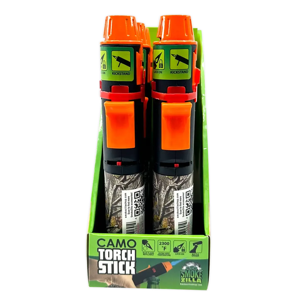 Camo Torch Stick Lighter- 6 Pieces Per Retail Ready Display 40304 TORCH BLUE