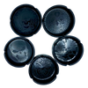 Round Ceramic Black Ashtray - 5 Per Retail Ready Display 40321 SMOKEZILLA