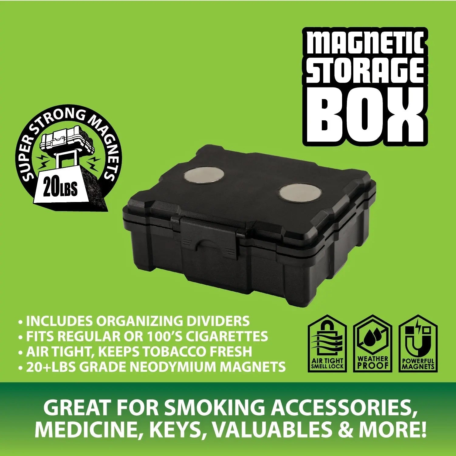 Magnetic Storage Box - 4 Pieces Per Retail Ready Display 40785 SMOKEZILLA