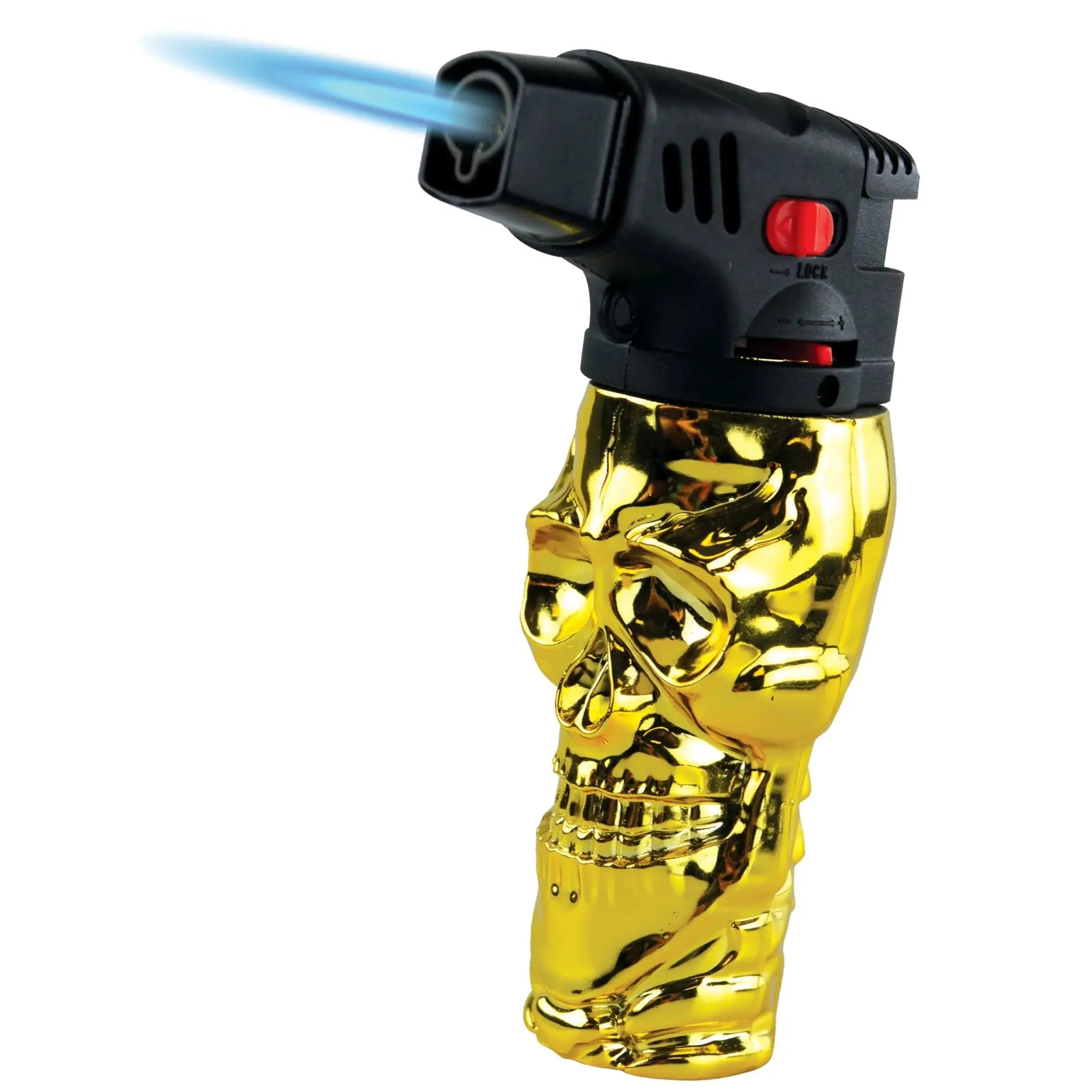 Metallic XXL Skull Torch Lighter - 6 Pieces Per Retail Ready Display 41380 SMOKEZILLA