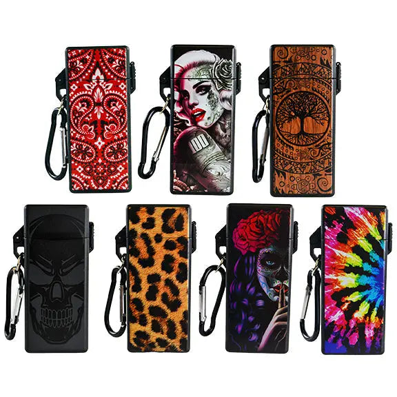 Survival Cigarette & Lighter Case with Carabineer - 7 Pieces Per Retail Ready Display 41408 SMOKEZILLA