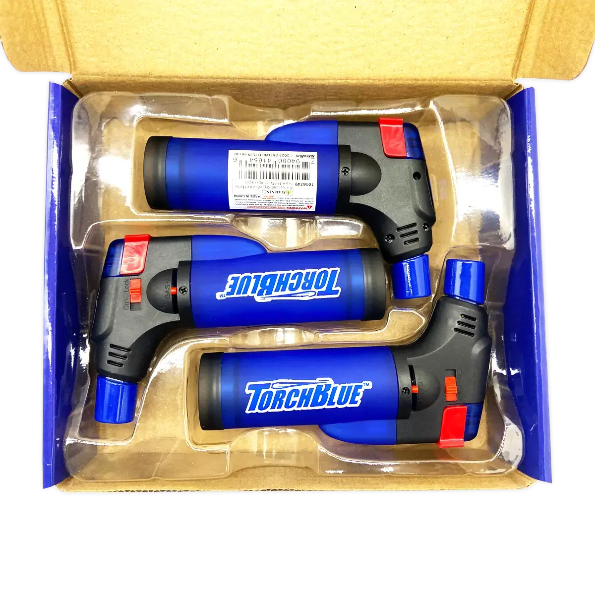 XXL Torch Lighter 3 Pack 06683 TORCH BLUE