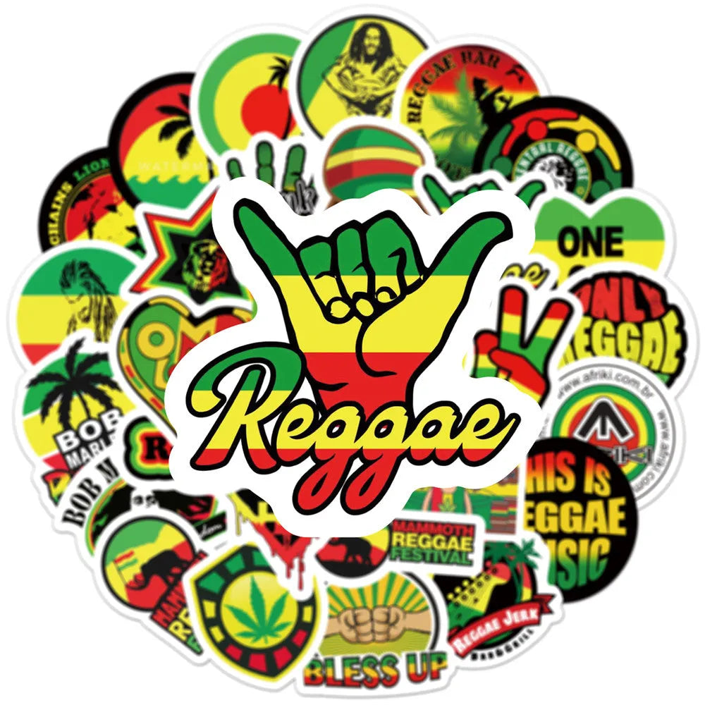 Reggae-themed Sticker Pack