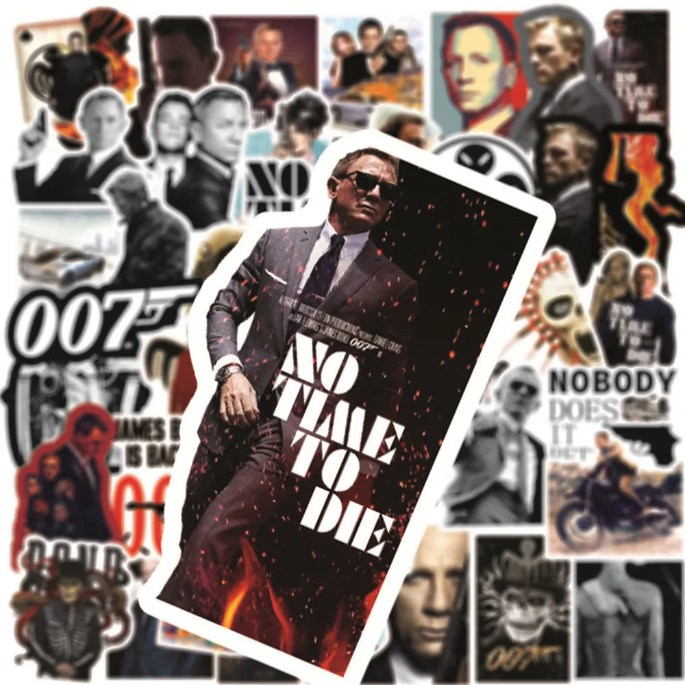 Daniel Craig 007 Sticker (pack of 50)