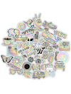 Hippie-themed Sticker Pack of 50 