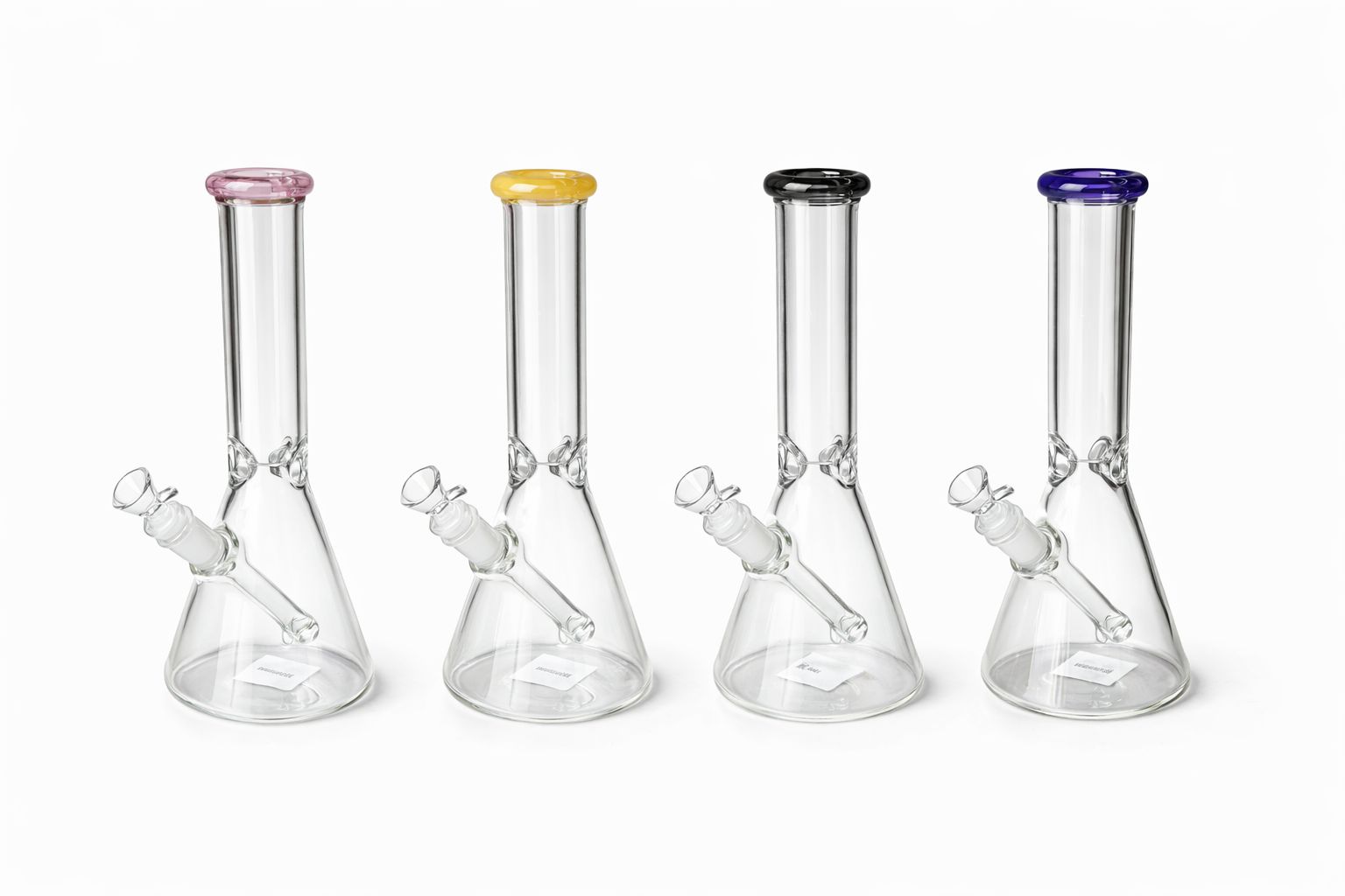 9.5" clear Amiri color tip waterpipe, BDD Wholesale