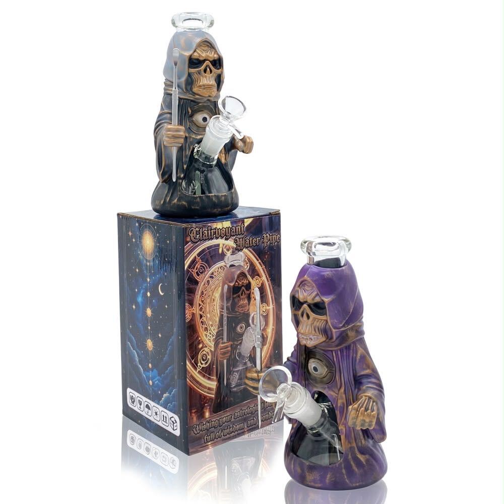 Glass Water Pipe - Grim Reaper