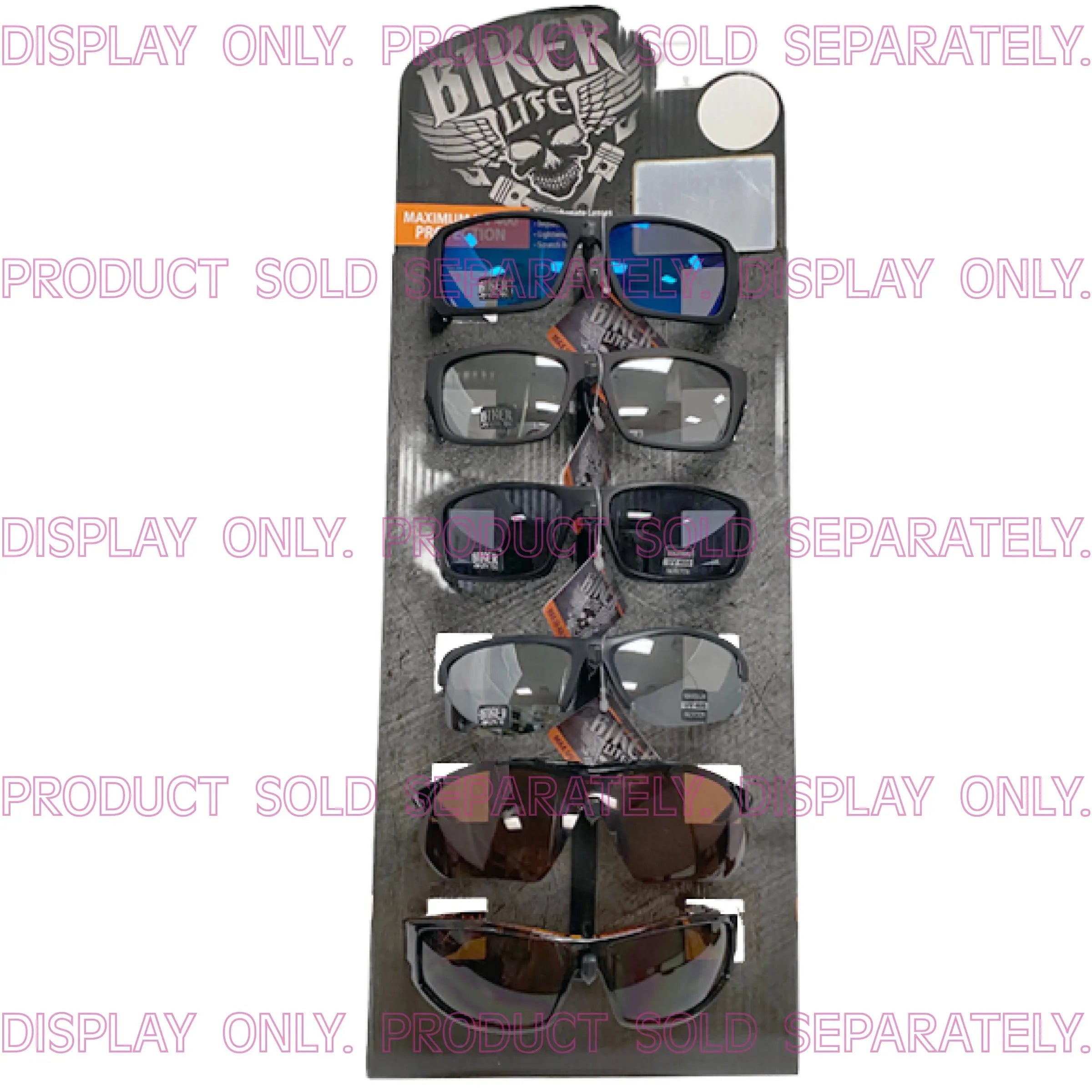 Merchandising Fixture - Countertop Corrugated Biker Sunglasses Display 988333 DRIVER'S EDGE