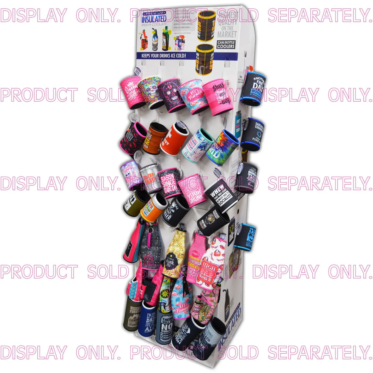 Merchandising Fixture - Corrugated Neoprene Can and Cooler Floor Display ONLY 972390 POLAR GEAR