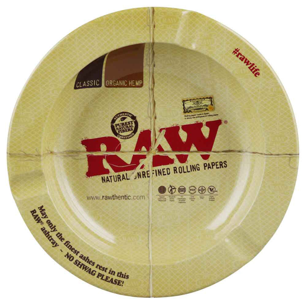 Raw Round Metal Ashtray - Magnetic / 5.5", BDD Wholesale