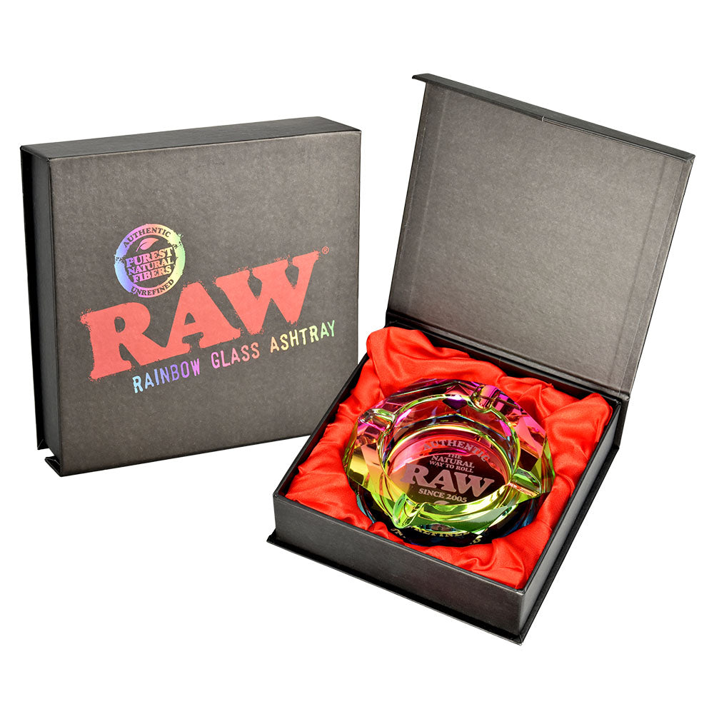 RAW Prism Glass Ashtray | 4.5", BDD Wholesale